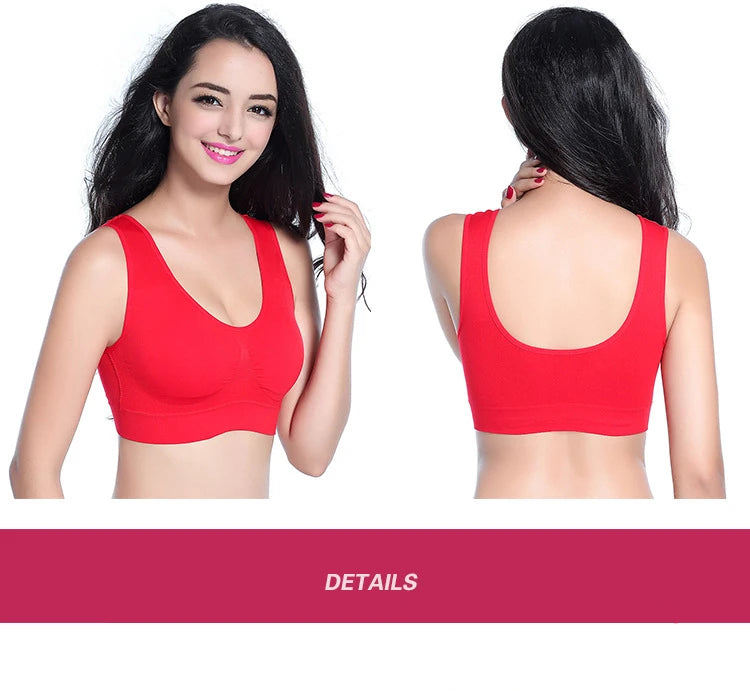 Women’s Padded Sports Bra – Push-Up Yoga & Gym Crop Top