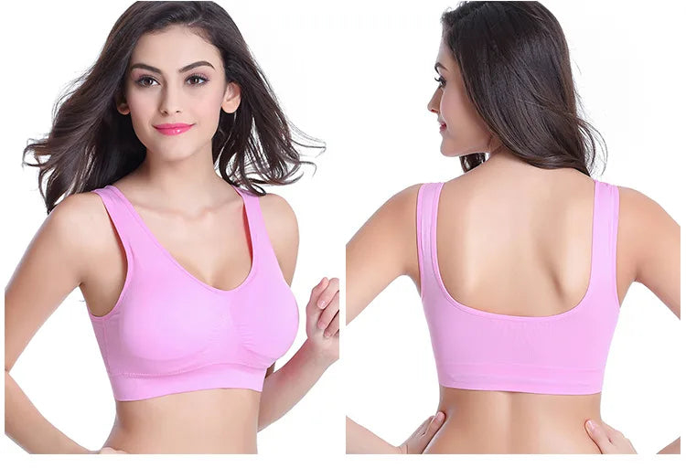 Women’s Padded Sports Bra – Push-Up Yoga & Gym Crop Top