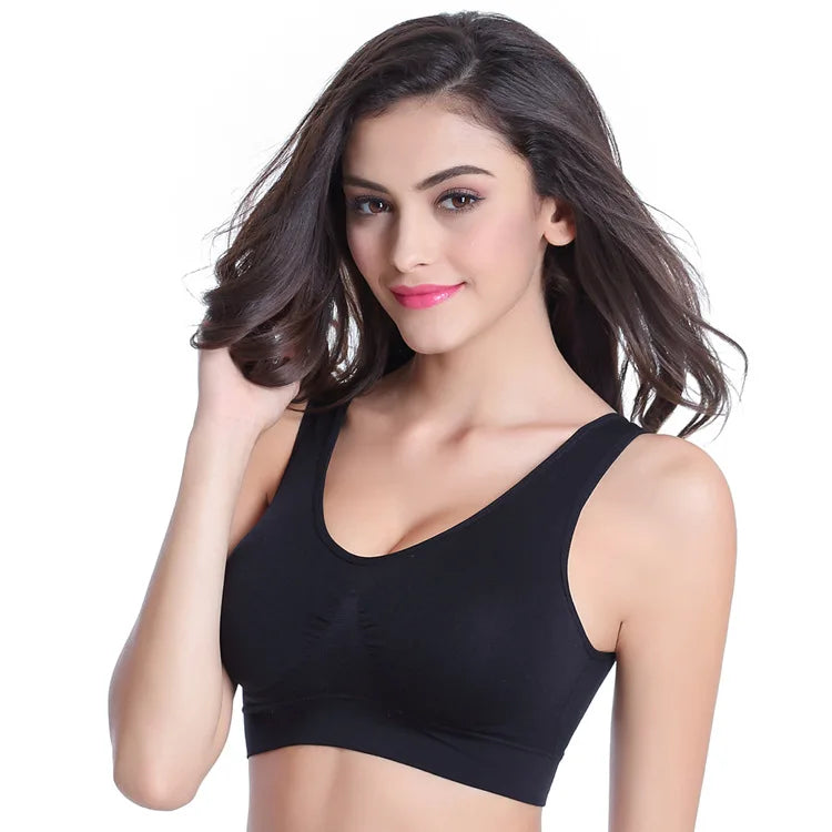 Women’s Padded Sports Bra – Push-Up Yoga & Gym Crop Top