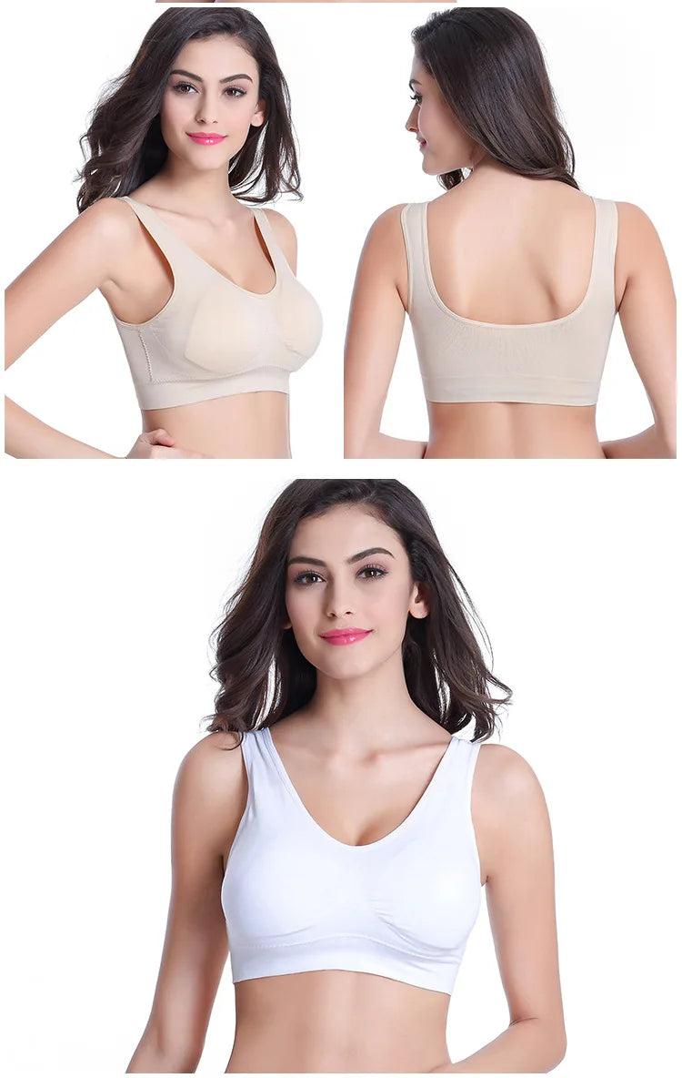 Women’s Padded Sports Bra – Push-Up Yoga & Gym Crop Top