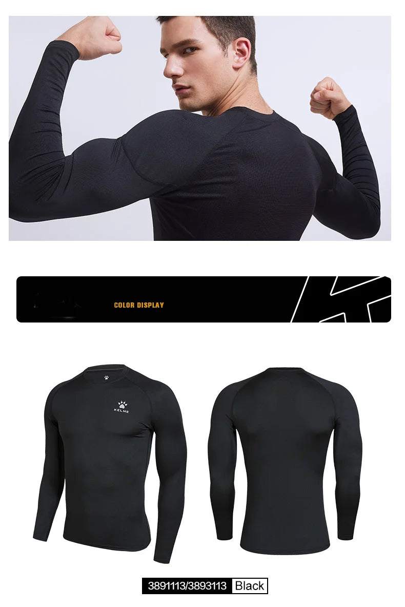 Men’s Long-Sleeve Compression Running & Fitness Shirt