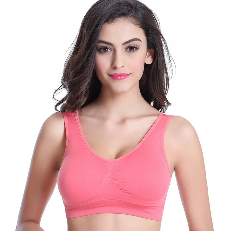 Women’s Padded Sports Bra – Push-Up Yoga & Gym Crop Top