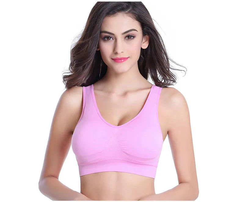 Women’s Padded Sports Bra – Push-Up Yoga & Gym Crop Top