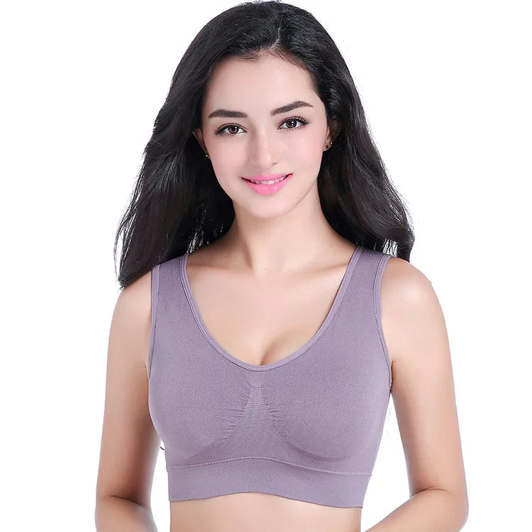 Women’s Padded Sports Bra – Push-Up Yoga & Gym Crop Top