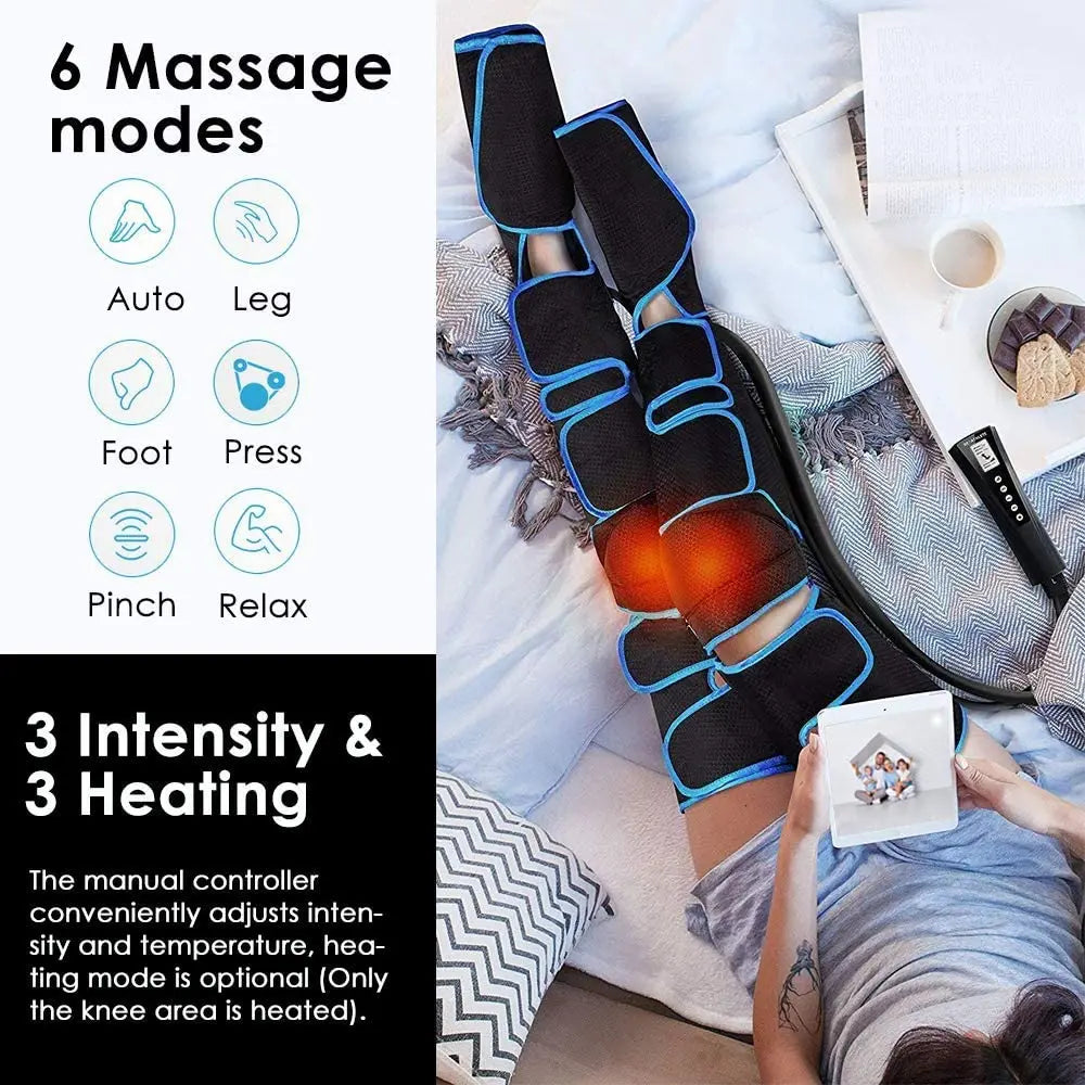 360° Air Pressure Foot & Leg Massager – Circulation & Relaxation Device