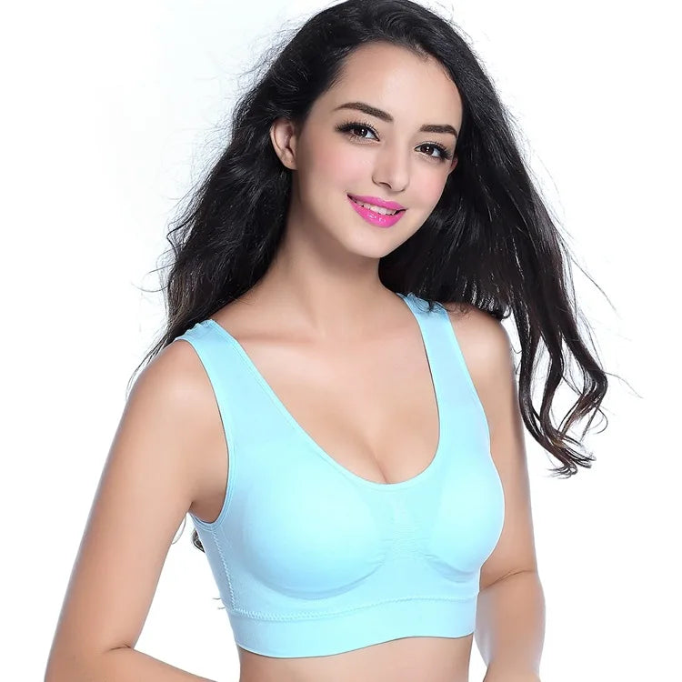 Women’s Padded Sports Bra – Push-Up Yoga & Gym Crop Top