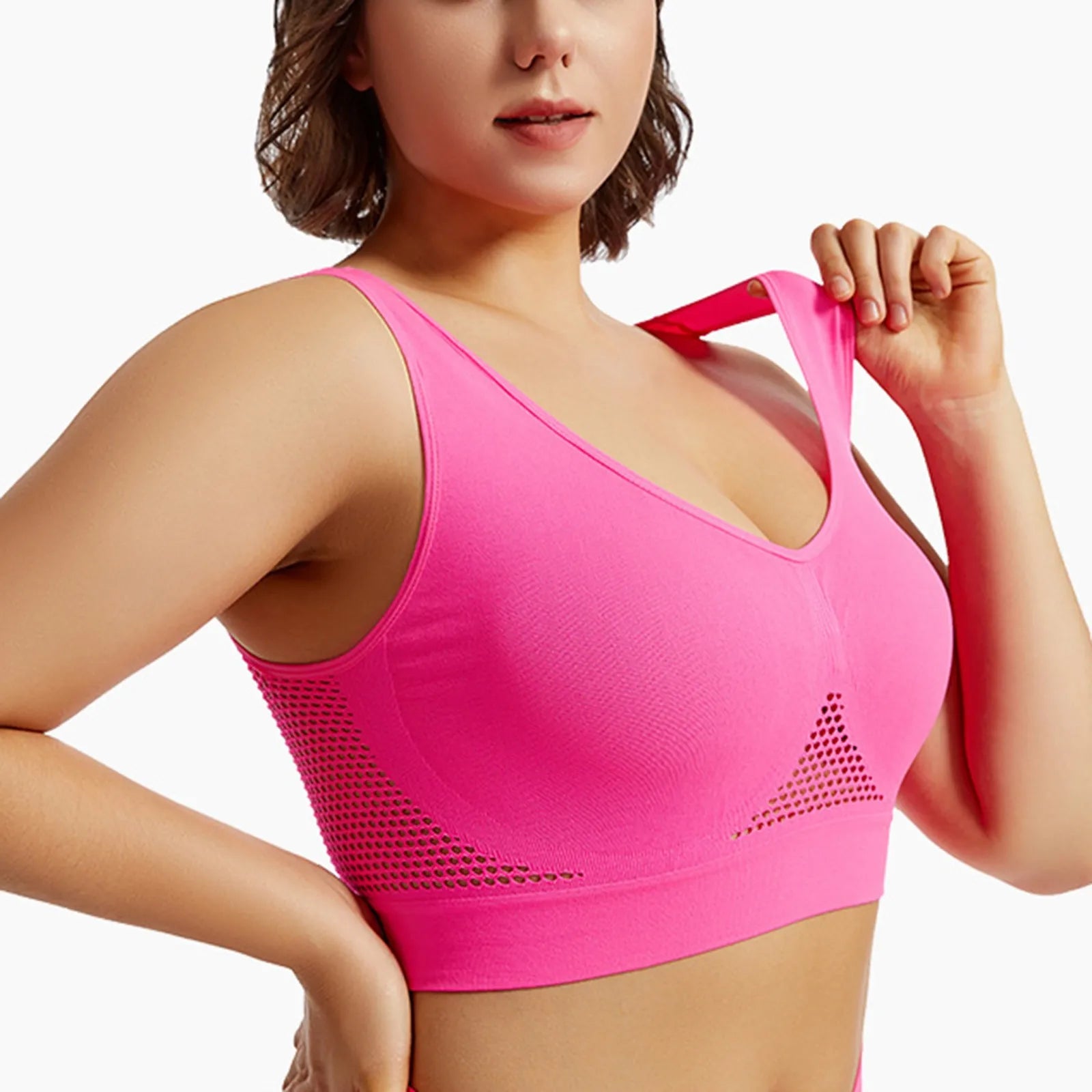 Women’s Shockproof Sports Bra – High-Support Yoga & Fitness Top