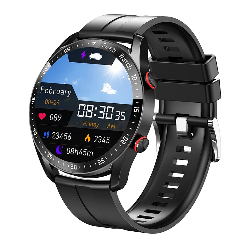 ECG+PPG Bluetooth Smartwatch – Men’s Health & Sports Tracker
