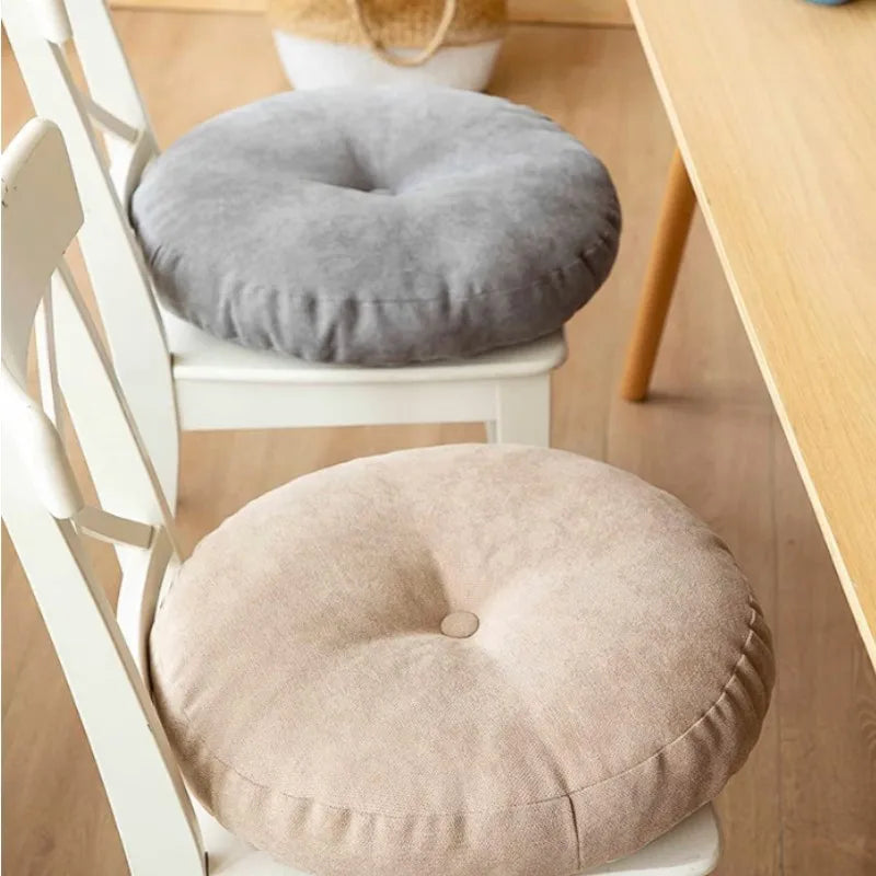 Round Floor Seat Pillow – Solid Color Meditation & Yoga Cushion