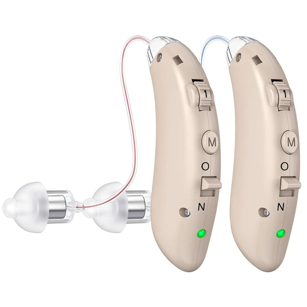 Rechargeable BTE Hearing Aid – Noise-Cancelling Sound Amplifier