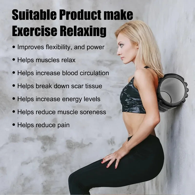 Yoga Foam Roller – Fitness & Muscle Massage Wheel