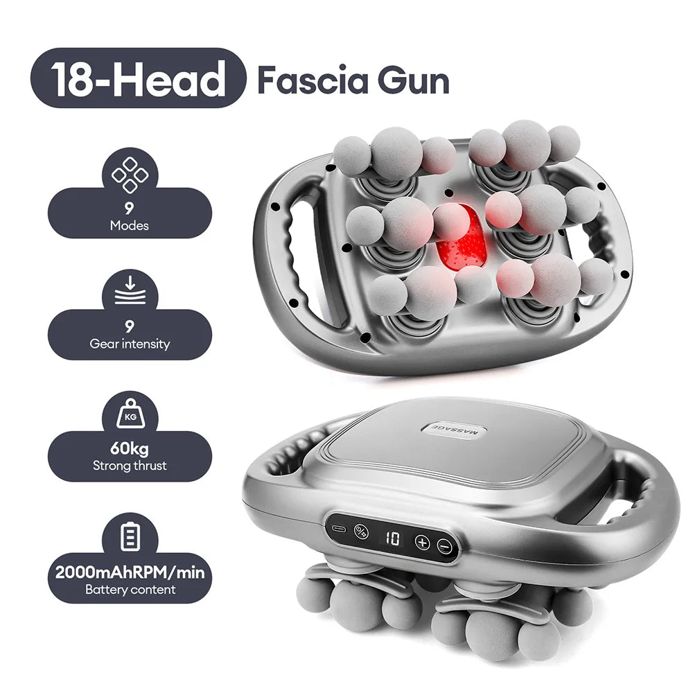 42-Head Fascia Gun – High-Frequency Muscle Massager
