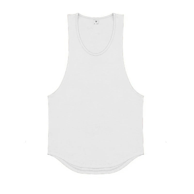 Men’s Cotton Muscle Tank – Sleeveless Gym & Running Top