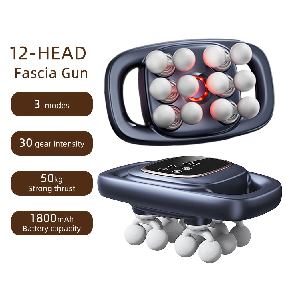 42-Head Fascia Gun – High-Frequency Muscle Massager