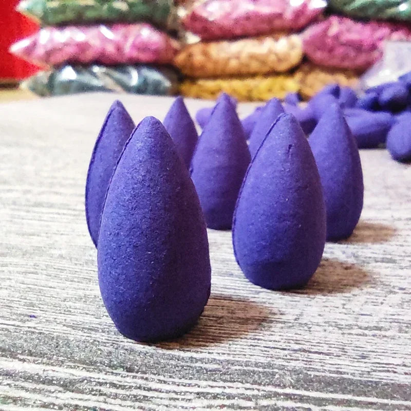 Backflow Incense Cones – Natural Sandalwood & Lavender 60pcs