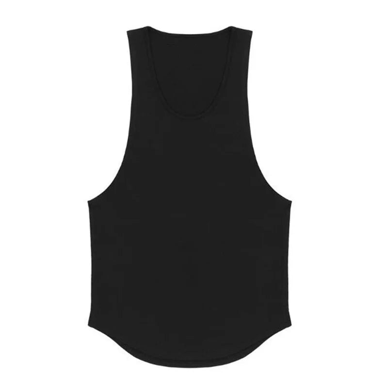 Men’s Cotton Muscle Tank – Sleeveless Gym & Running Top