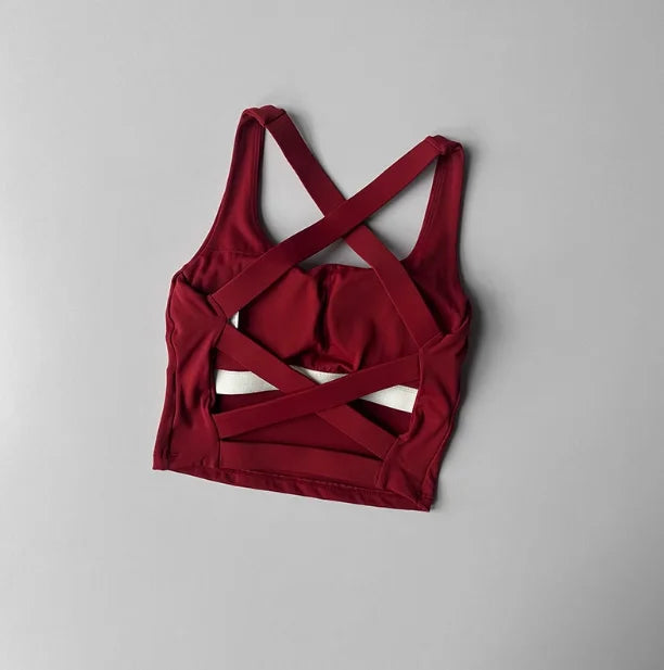 Seamless Push-Up Sports Bra – Yoga & Fitness Top