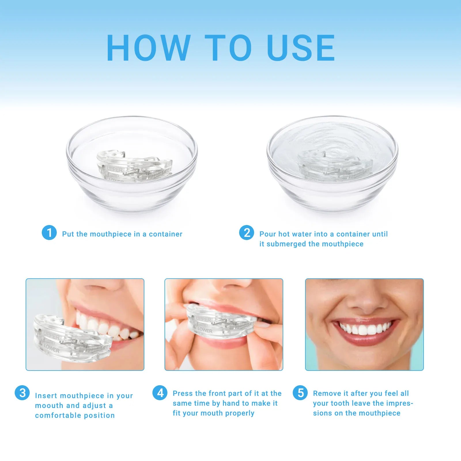 Silicone Anti-Snore Mouth Guard – Sleep & Apnea Aid