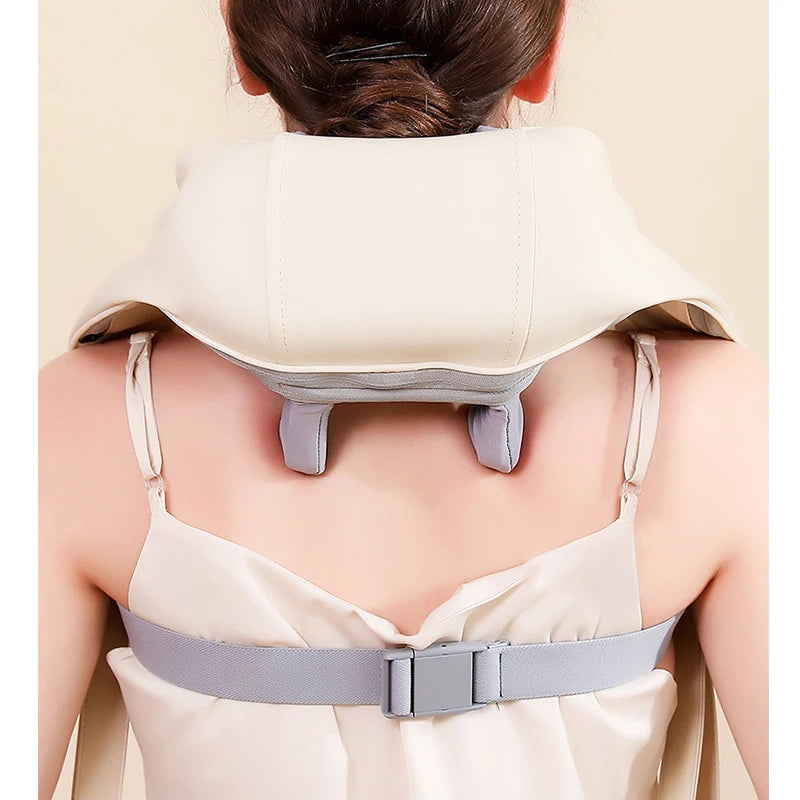 Shiatsu Neck & Shoulder Massager Shawl – Back Muscle Relaxer