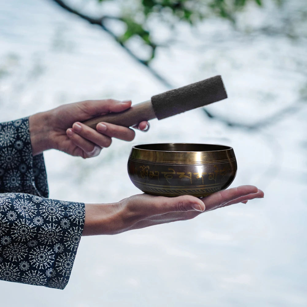 Tibetan Singing Bowl – Handmade Metal Sound Therapy Bowl