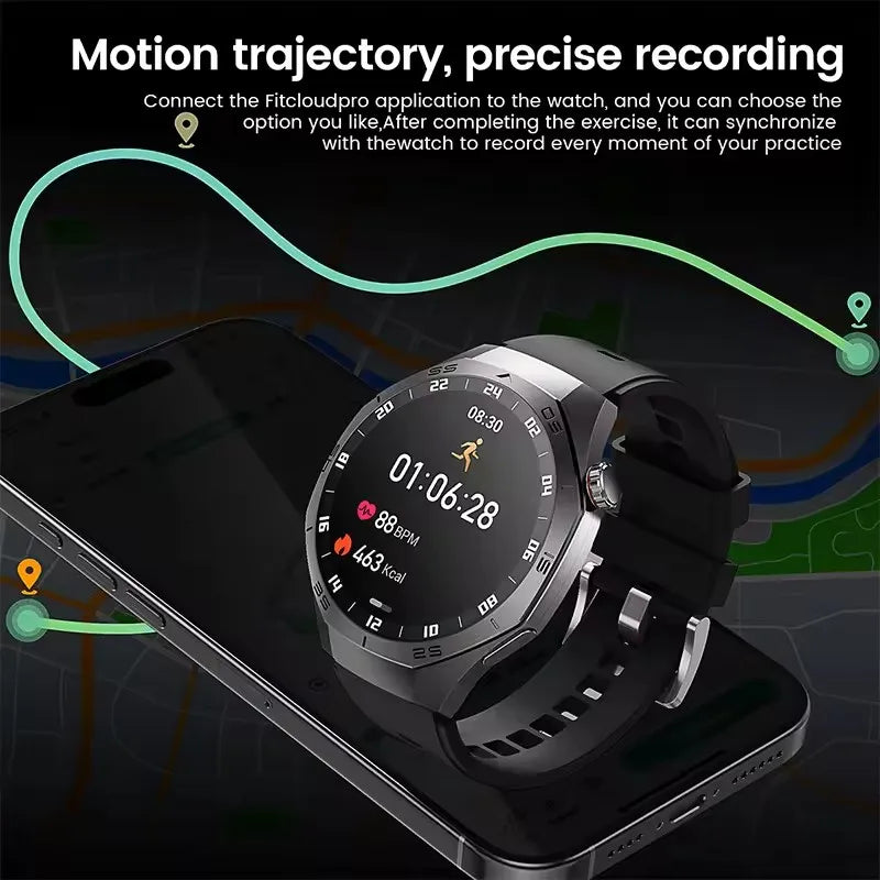 GT5 Pro Smartwatch – HD AMOLED GPS Heart Rate Tracker