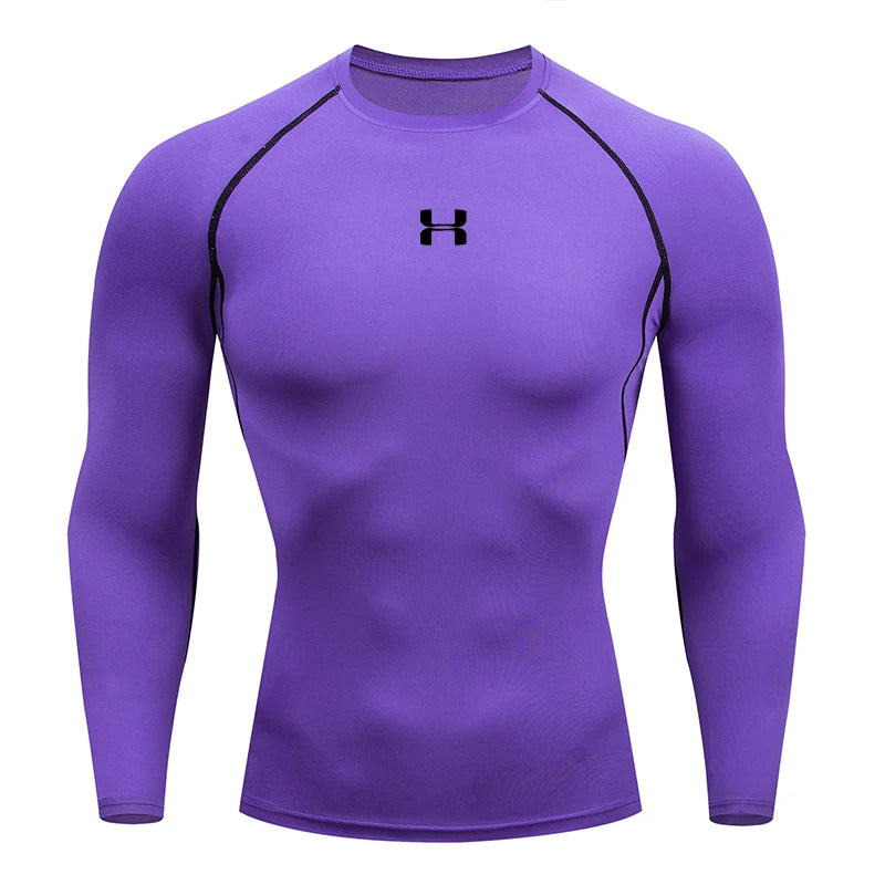 Men’s Compression Long-Sleeve T-Shirt – Gym & Running Top