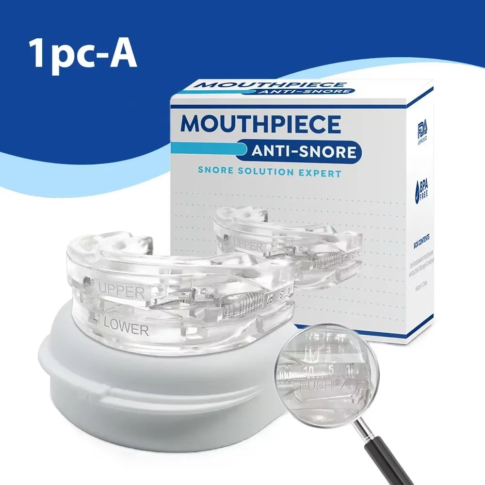 Silicone Anti-Snore Mouth Guard – Sleep & Apnea Aid