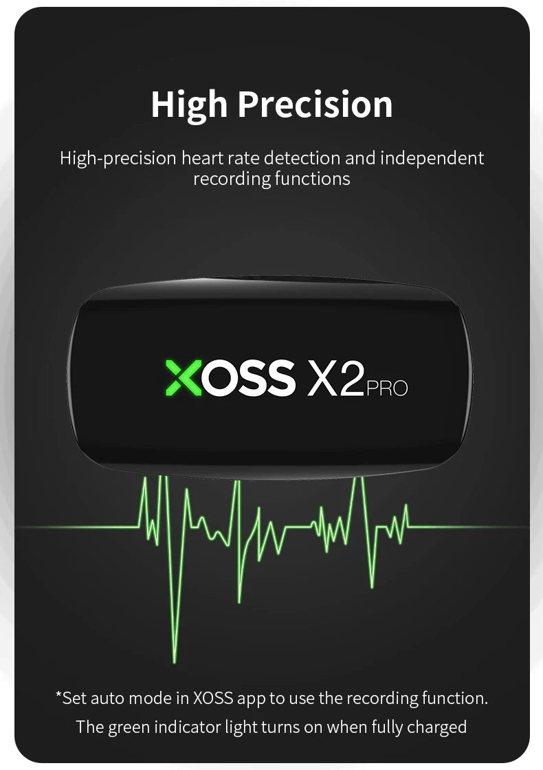X2 Pro Heart Rate Monitor – Rechargeable Fitness Tracker