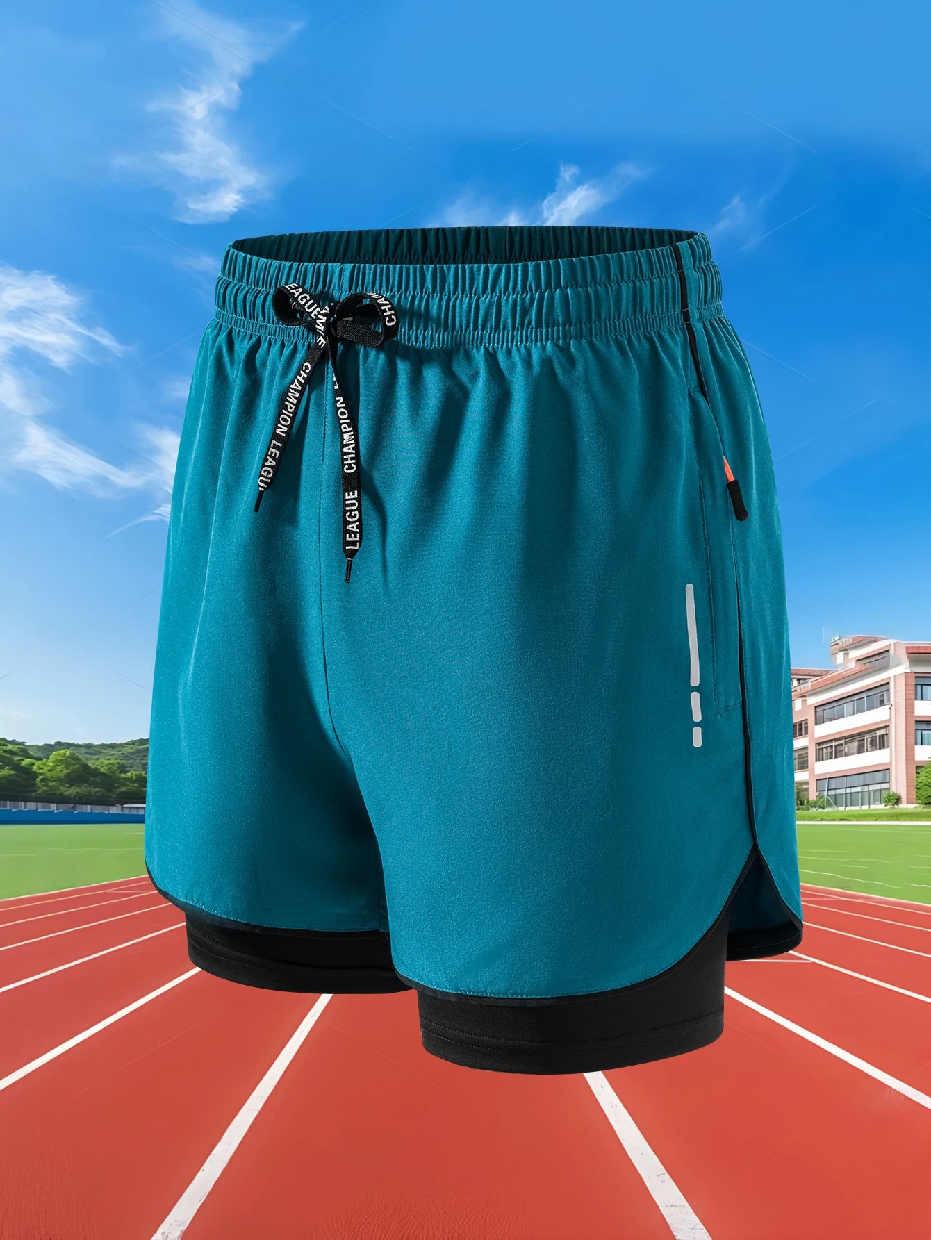 Men’s 2-in-1 Running Shorts – Quick Dry Gym Workout