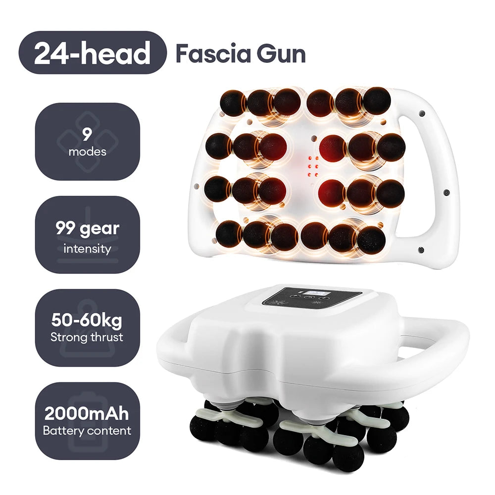 42-Head Fascia Gun – High-Frequency Muscle Massager