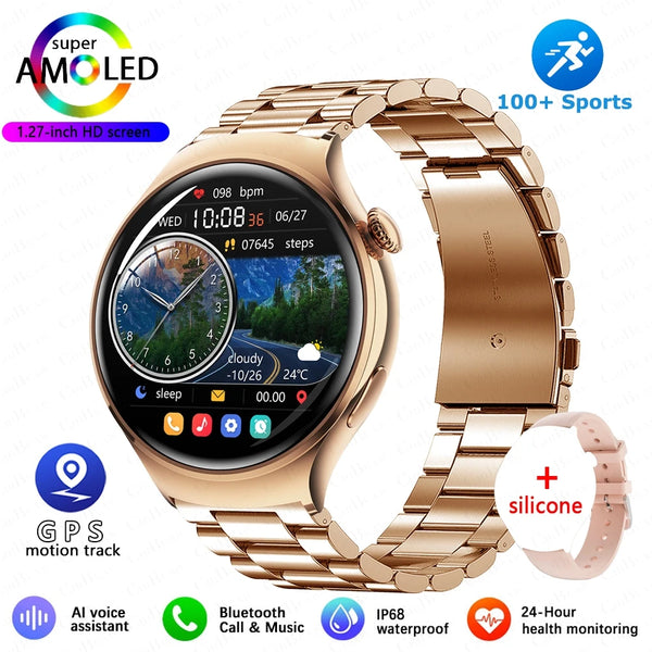 2025 Women’s Smartwatch 4 Mini – GPS, NFC & Heart Rate Tracker