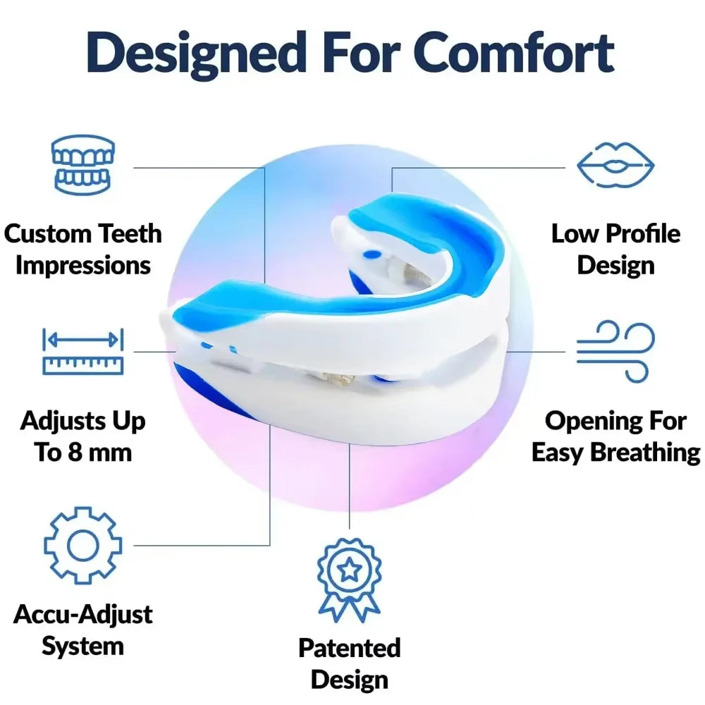 Silicone Anti-Snore Mouth Guard – Sleep & Apnea Aid