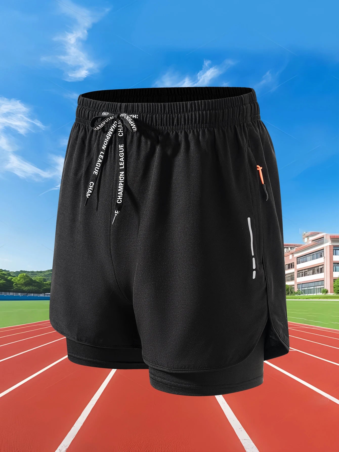 Men’s 2-in-1 Running Shorts – Quick Dry Gym Workout