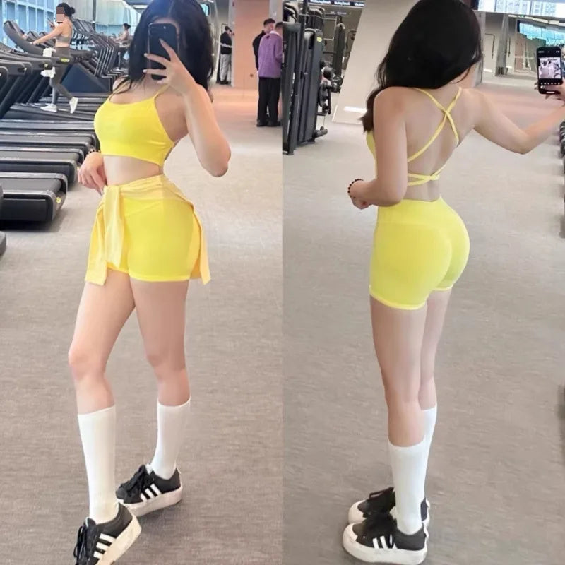 Seamless High-Waist Hip-Hugging Fitness Shorts – Peach Hip Style