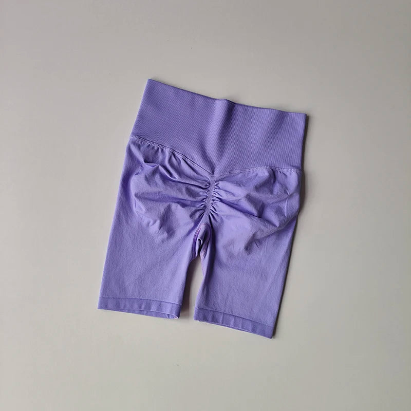 Women’s High-Waist Yoga & Fitness Shorts – Hip Push-Up Design