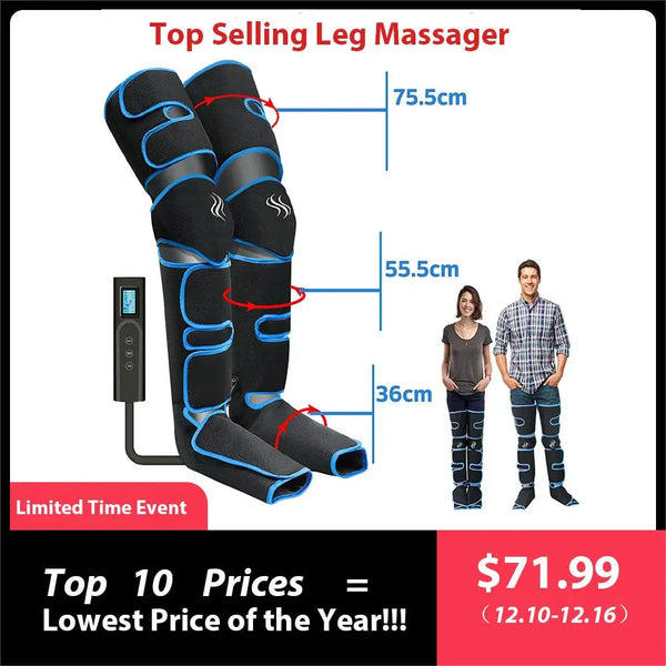 360° Air Pressure Foot & Leg Massager – Circulation & Relaxation Device