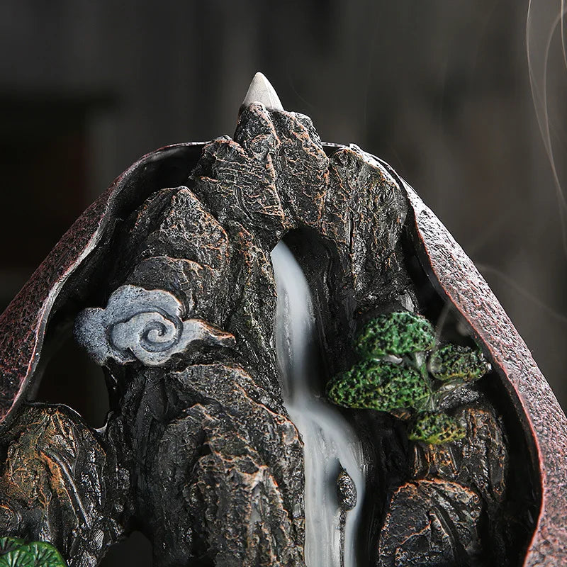 Backflow Incense Burner – Smoke Waterfall Resin Censer