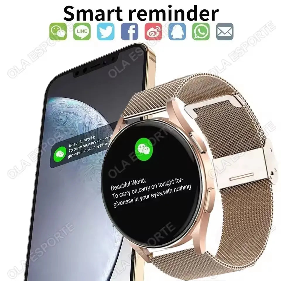 Bluetooth Smartwatch – Heart Rate & Blood Pressure Monitor for Men & Women