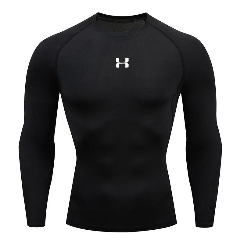 Men’s Compression Long-Sleeve T-Shirt – Gym & Running Top