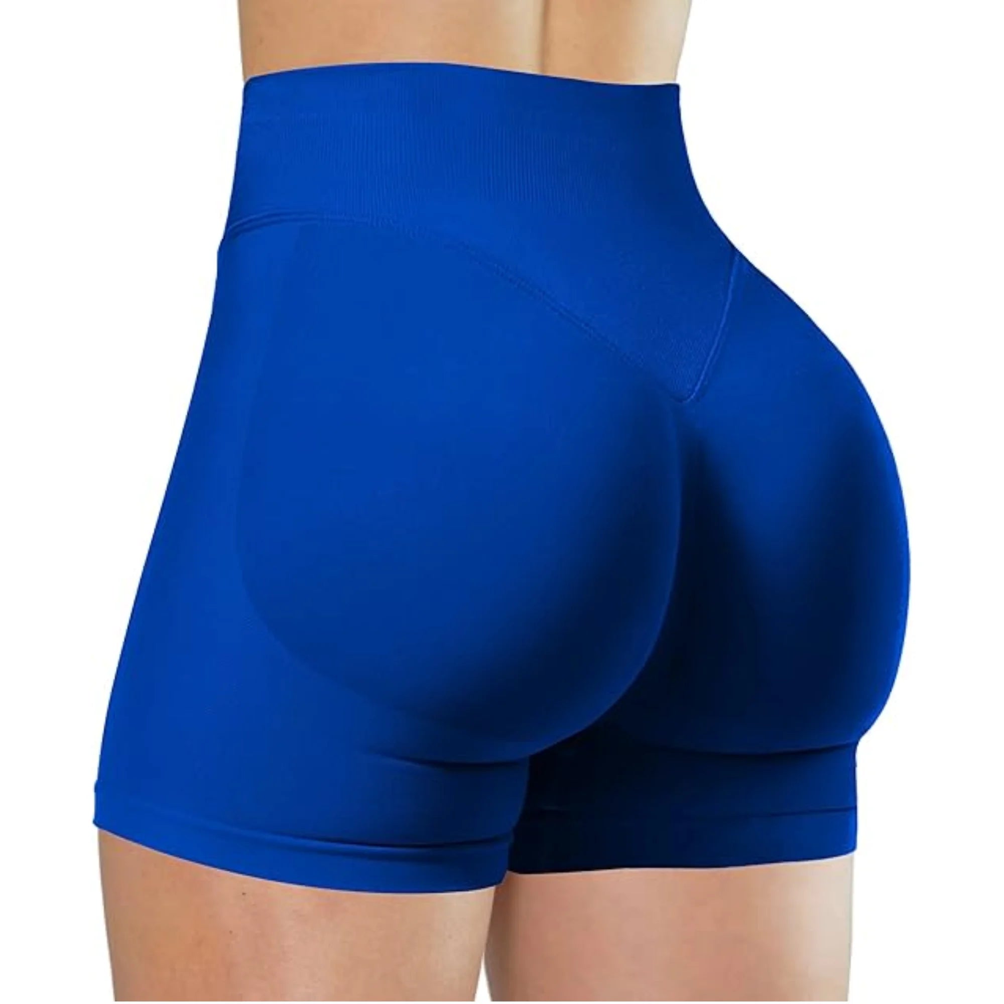 Women’s High-Waist Summer Yoga Shorts – Solid Color Fitness Leggings