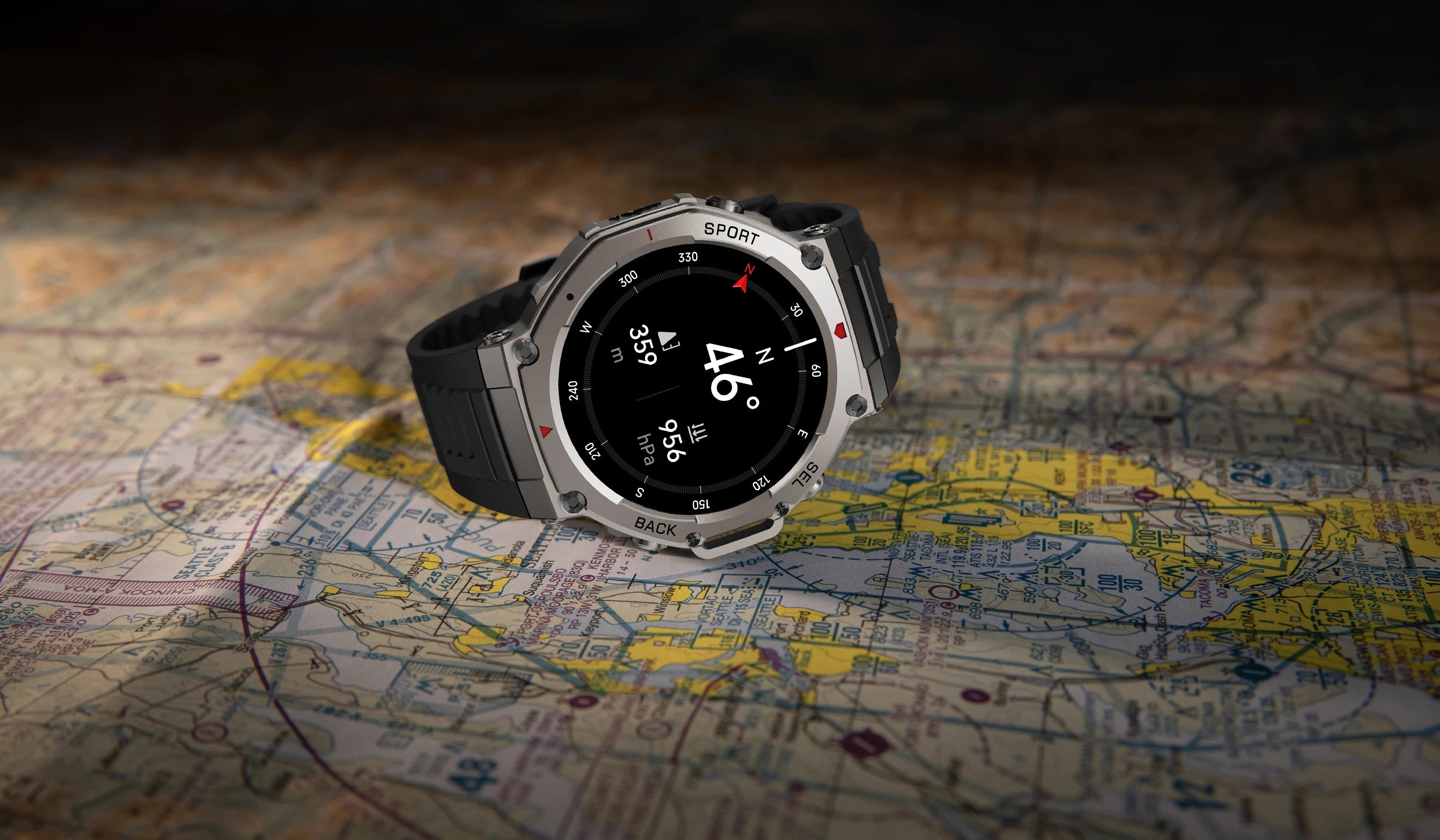 T-Rex3 2025 GPS Smartwatch – Military Style, 10ATM Waterproof