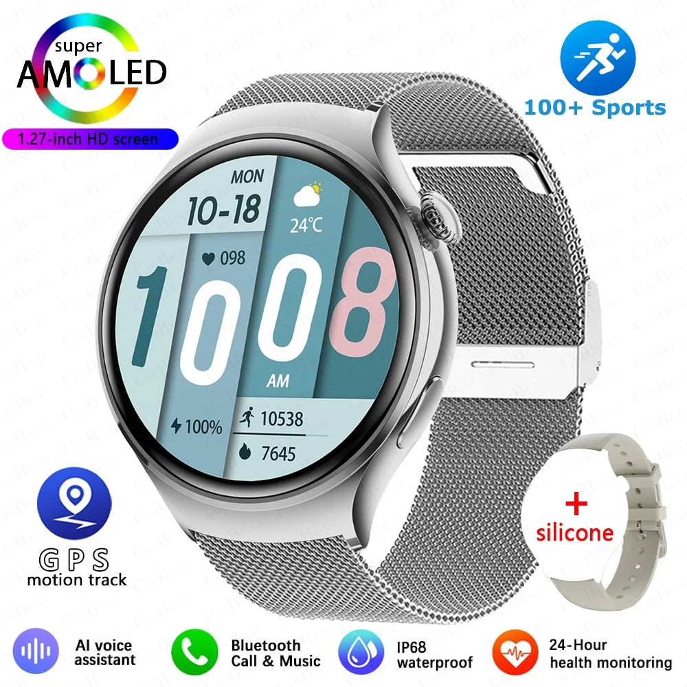 2025 Women’s Smartwatch 4 Mini – GPS, NFC & Heart Rate Tracker