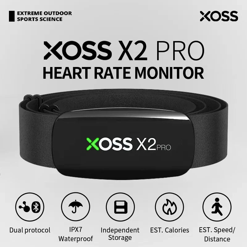 X2 Pro Heart Rate Monitor – Rechargeable Fitness Tracker