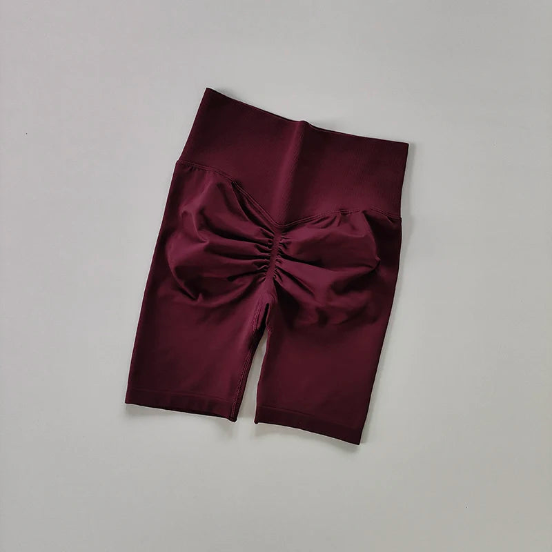 Women’s High-Waist Yoga & Fitness Shorts – Hip Push-Up Design