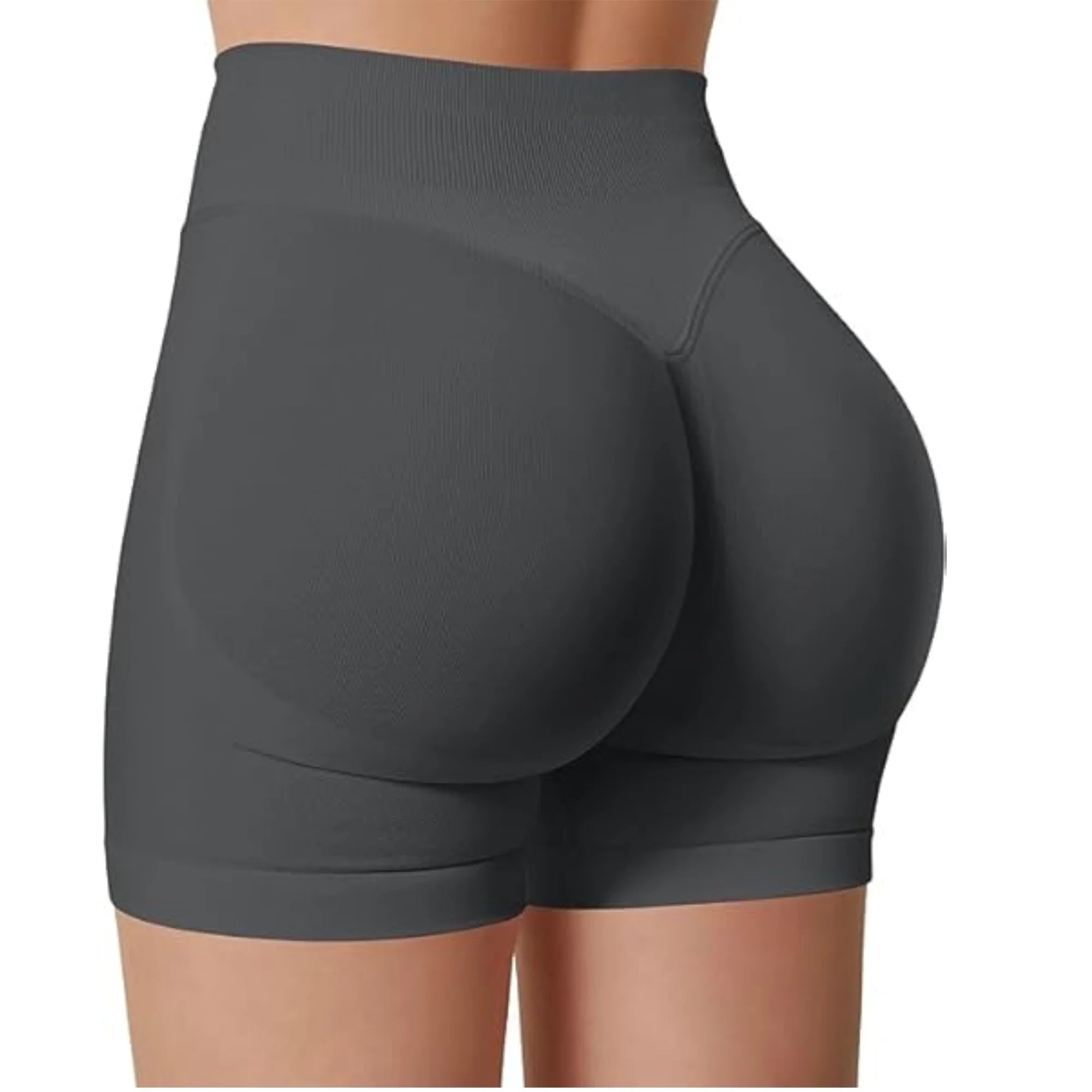 Women’s High-Waist Summer Yoga Shorts – Solid Color Fitness Leggings