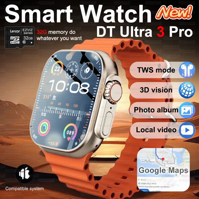 DT Ultra 3 Smartwatch – AMOLED, AI ChatGPT, Sport & Multimedia