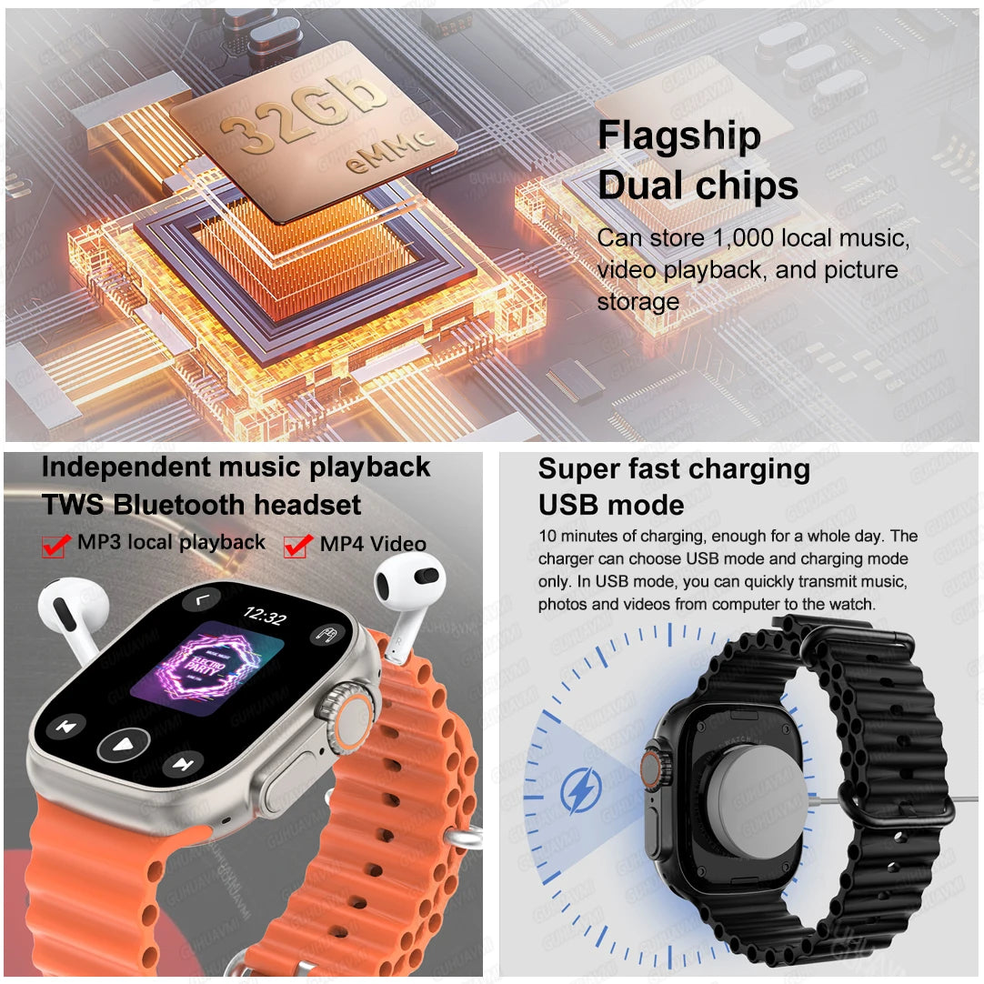 DT Ultra 3 Smartwatch – AMOLED, AI ChatGPT, Sport & Multimedia