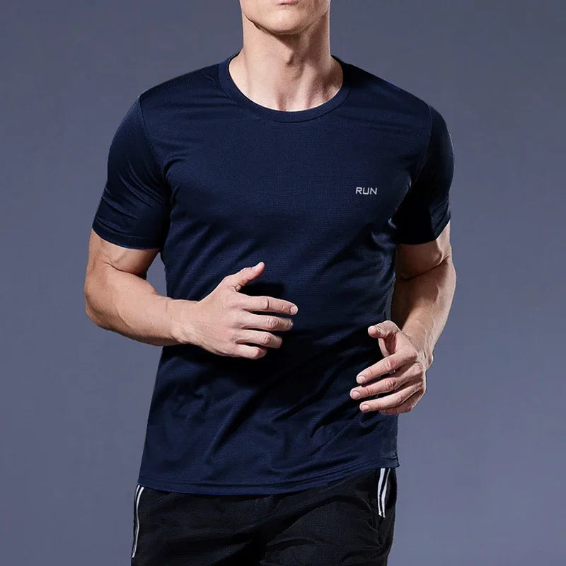 Men’s Quick-Dry Summer Gym T-Shirt – Running & Fitness Top