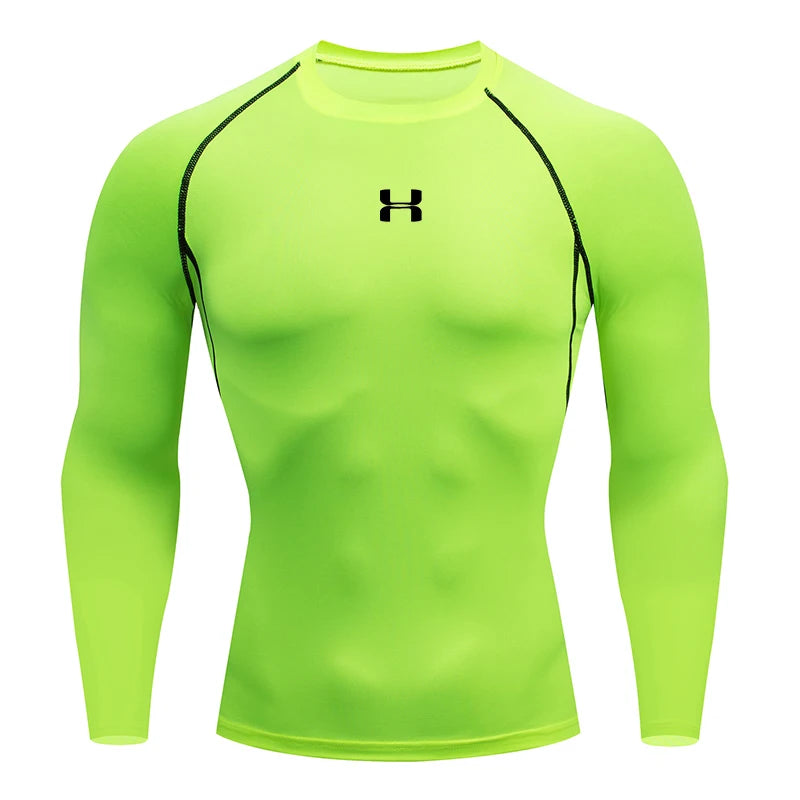Men’s Compression Long-Sleeve T-Shirt – Gym & Running Top