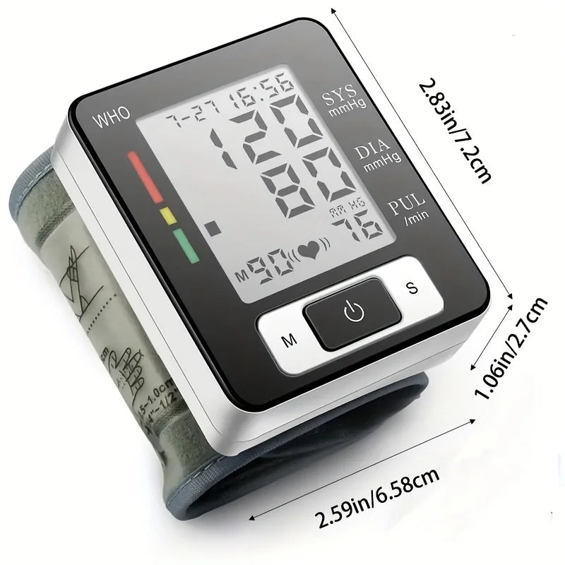 Digital Wrist Blood Pressure Monitor – High Accuracy Tonometer